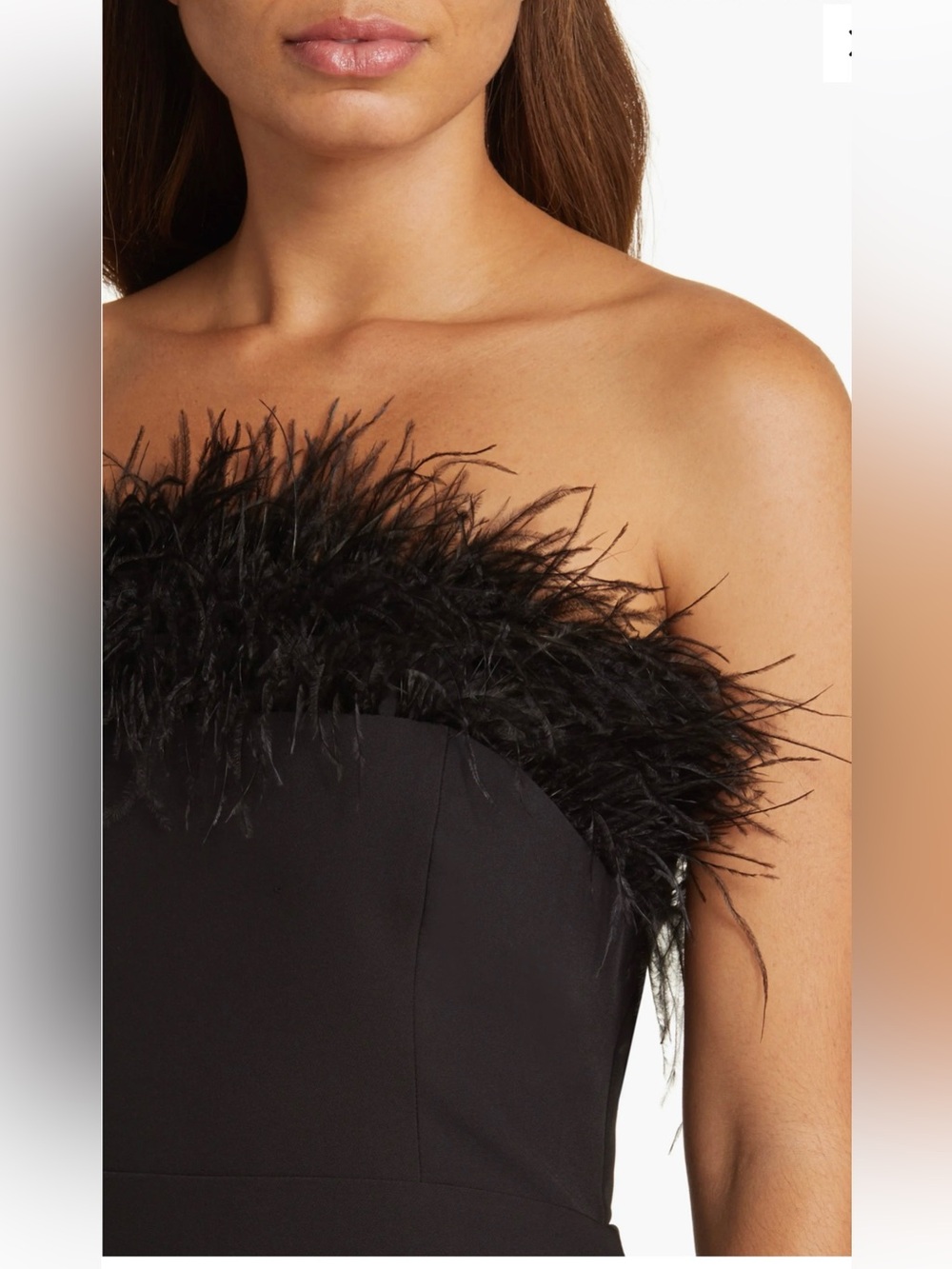 Sam Edelman strapless black mini dress. - Picture 3 of 12